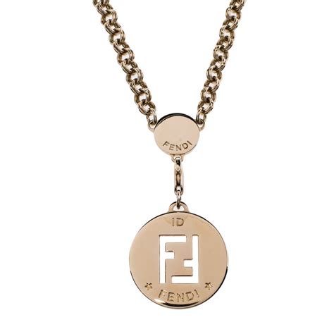 pendente fendi|Fendi necklace.